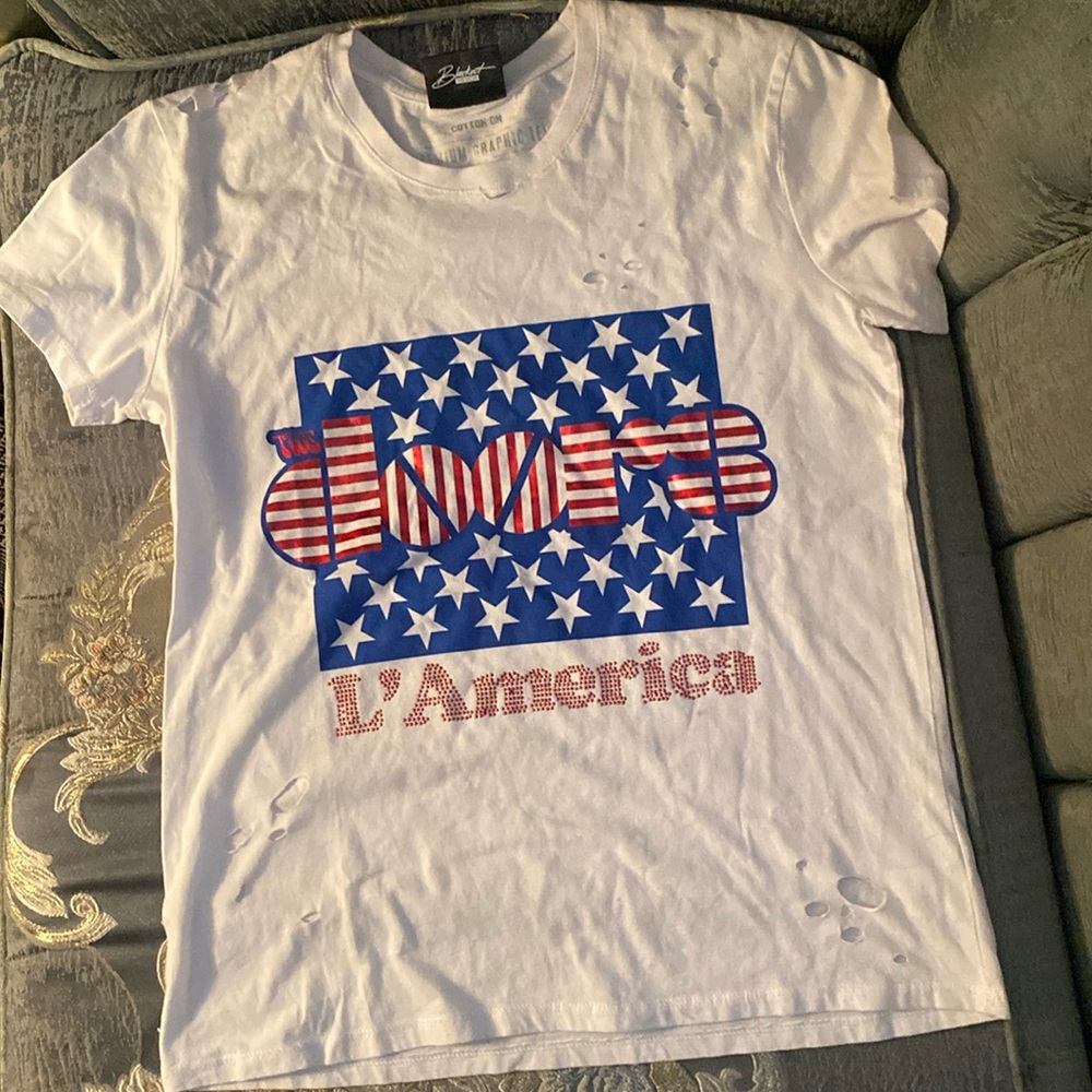 The Doors L’America Distressed Graphic T-shirt NWT
